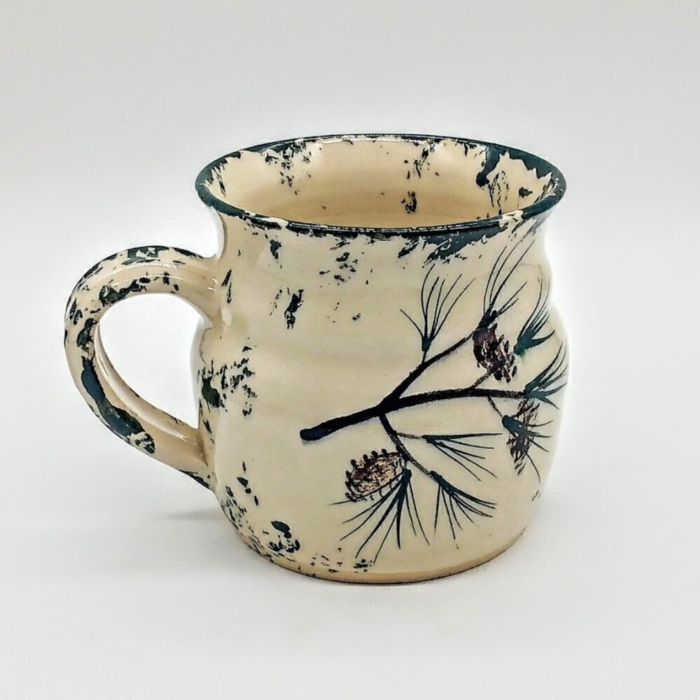 Tall Pines Green Handmade Ceramic Mug